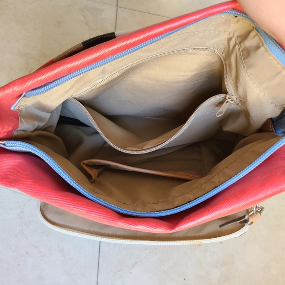 Giani Bernini multicolored striped adjustable bag - Picture 11 of 15